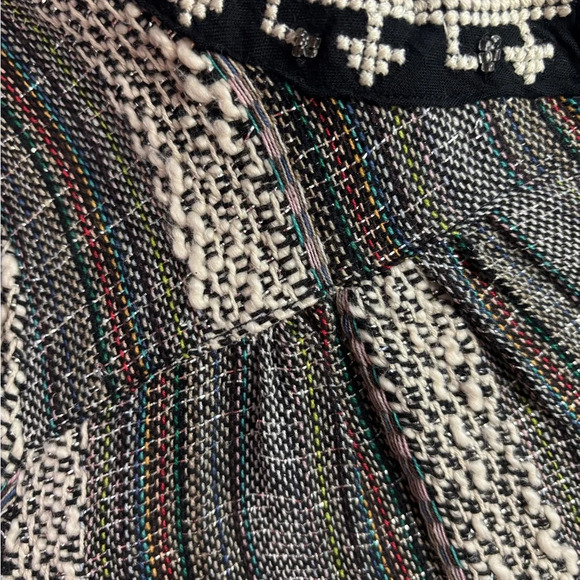 Altar’d State Size Small Boho V-neck Bell Sleeves Flowy Tassels Beaded Top - Picture 4 of 8